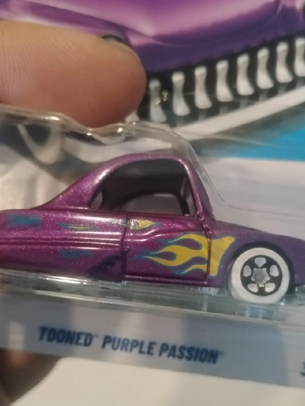 Mattel Hot Wheels Tooned Purple Passion Toy Car - Purple & Yellow